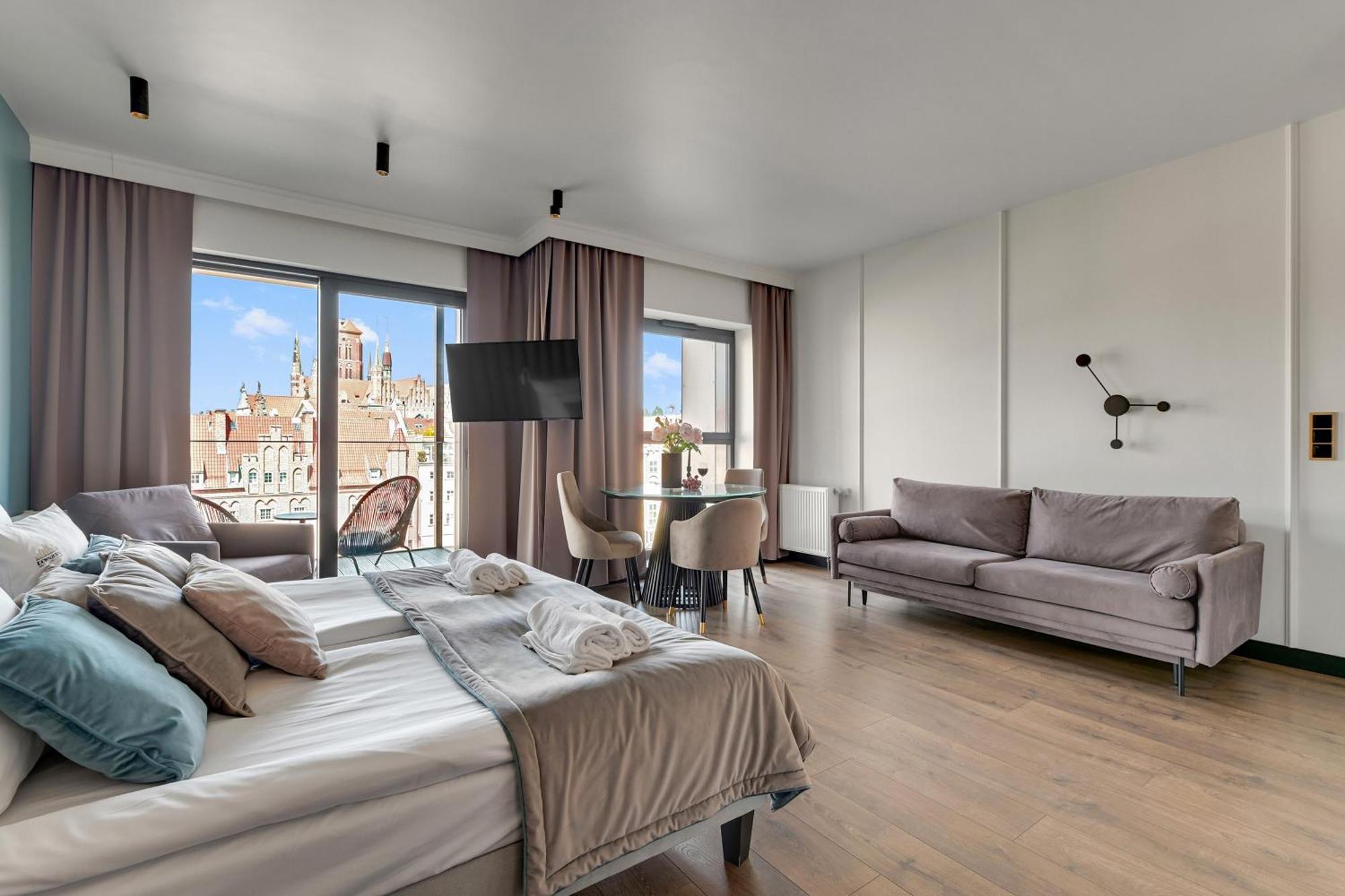 Deo Plaza Riverside & Radisson Spa By Downtown Apartments Danzig Zimmer foto